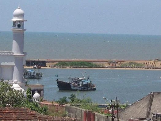 Historic Ponnani Harbor and Estuary Across Padinharekara Beach