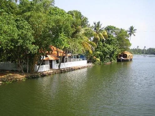 Edava Nadayara Backwaters and Coconut Palm Canals in Kerala