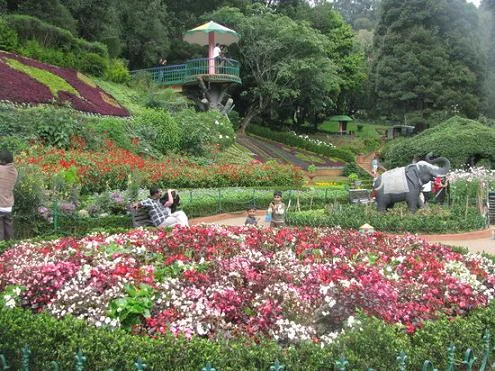 Landscaped Botanical Gardens and Riverfront Promenades at Thumboormuzhy