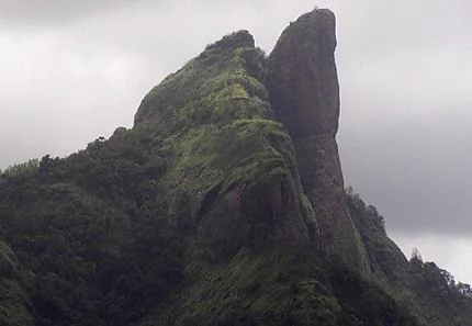 Dukes Nose Nagphani Sheer Basalt Cliff Pinnacle in Khandala Lonavala Maharashtra