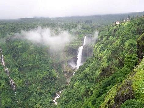 Lingmala Waterfalls 600-Foot Two-Tiered Cascade in Mahabaleshwar