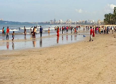 Juhu Beach Golden Sands and Arabian Sea Coastline in Mumbai
