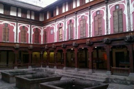 Vishrambaug Wada Carved Wooden Facade in Pune Maharashtra