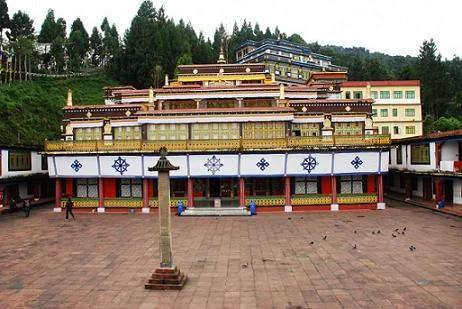Nyingma Monastic Architecture and Prayer Wheel Courtyards