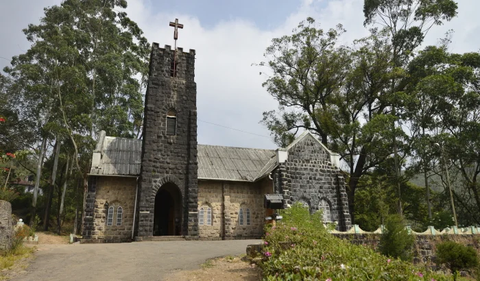 CSI Christ Church 1910 Scottish Gothic Stone Architecture in Munnar Kerala
