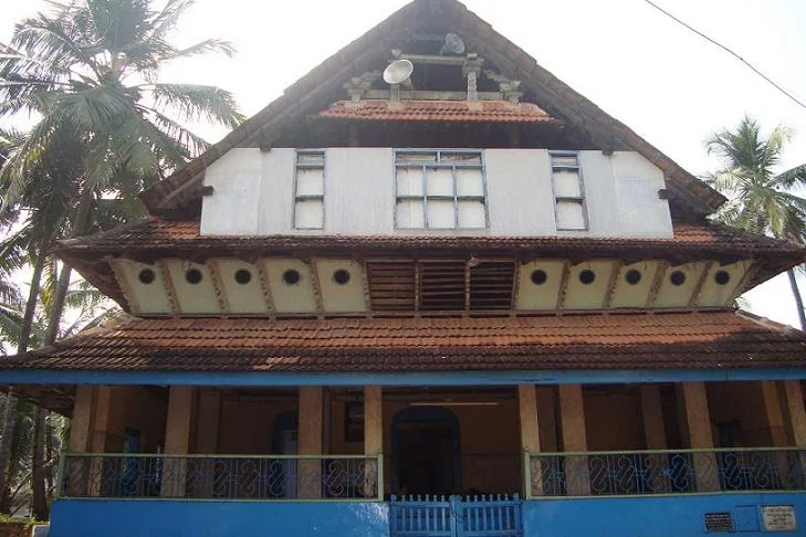 Muchundi Palli Traditional Timber Mosque Facade and Gables in Kuttichira Kozhikode