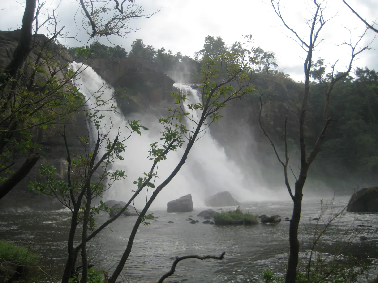 Athirappally Waterfalls Torrential Surges and Foothill Rainforests in Kerala