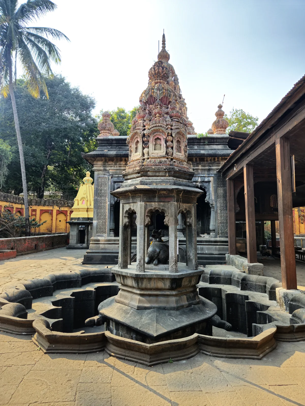 Historic Stone Temples on Krishna River Ghats in Wai