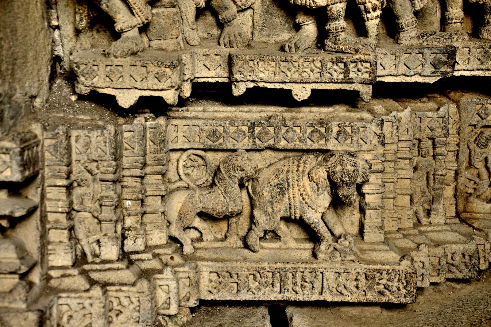 Baleshwar Temple Carvings Pedgaon Fort Shrigonda