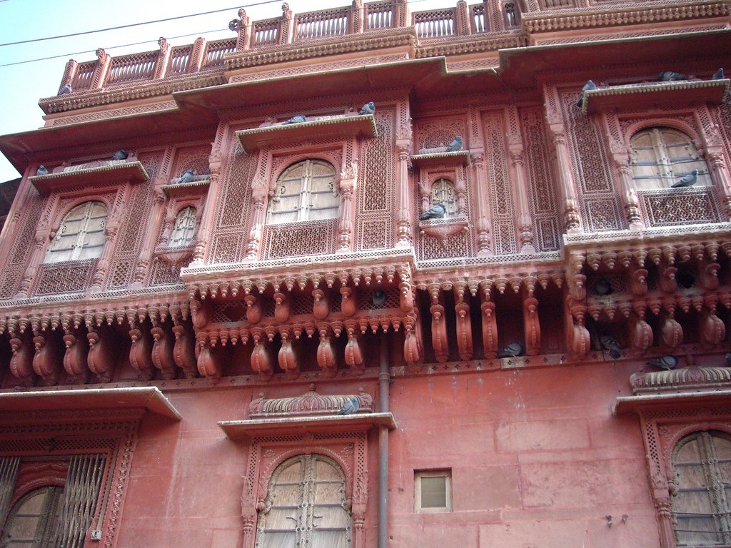 Historic Phalodi Fort and Lal Haveli Sandstone Architecture