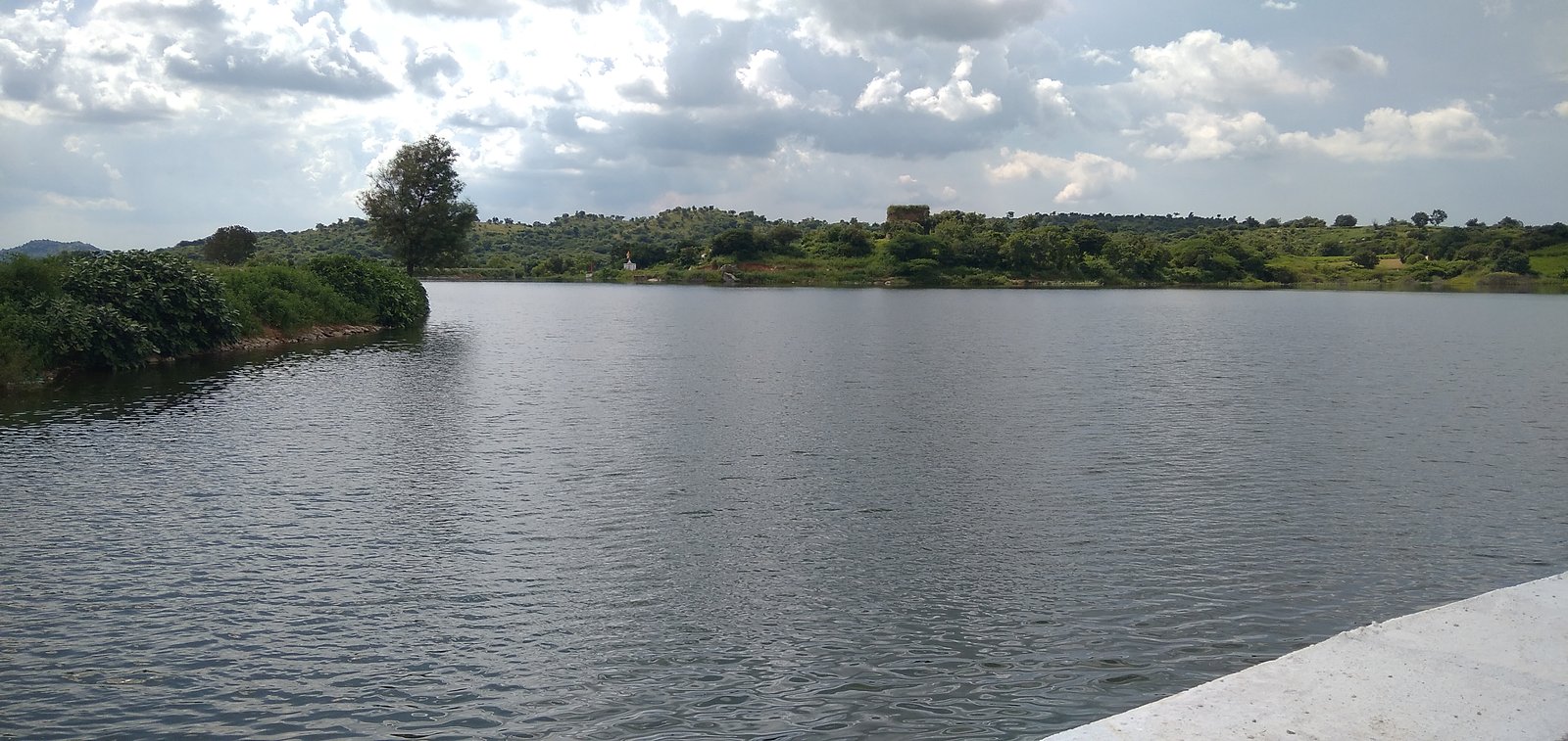 Jurala Priyadarshini Hydroelectric Dam and Krishna River Reservoir