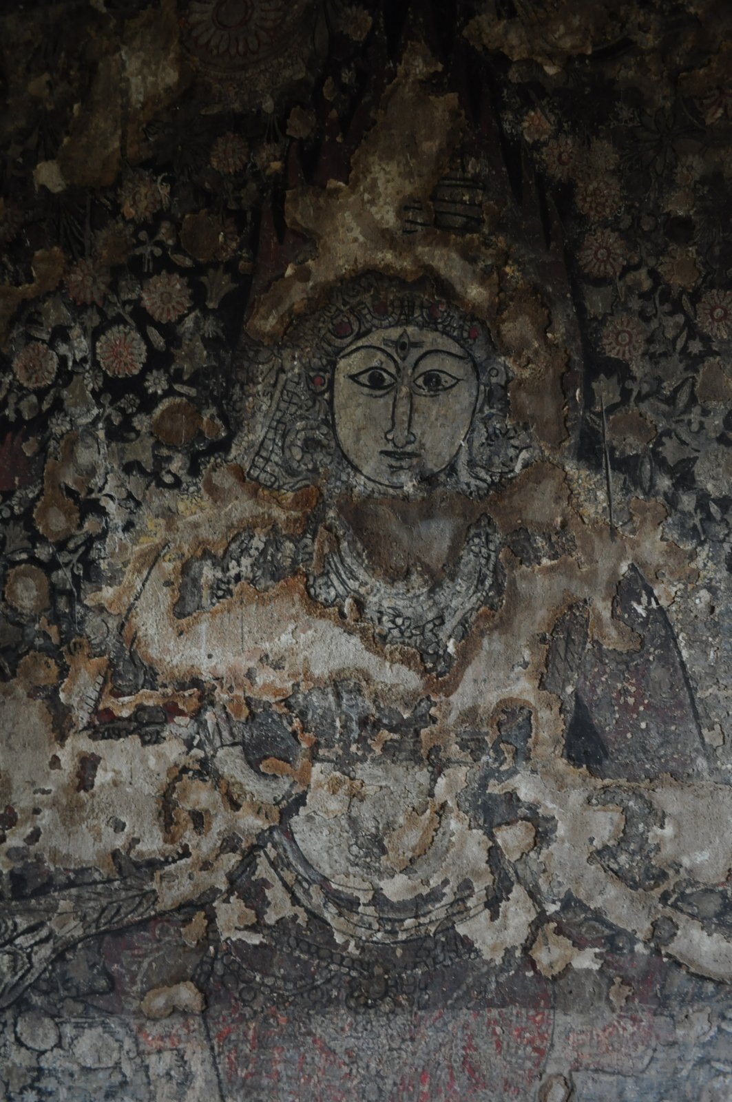 Painted Cave Fresco at Tirumalai Polur
