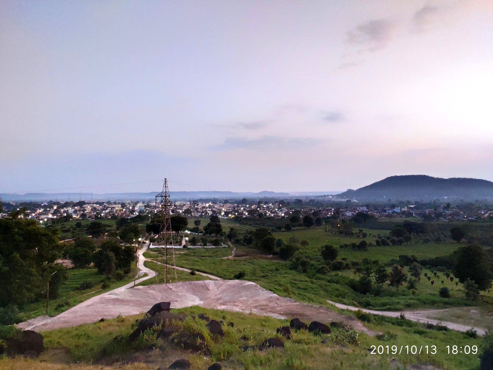 Sausar Town Landscape and Orange Belt