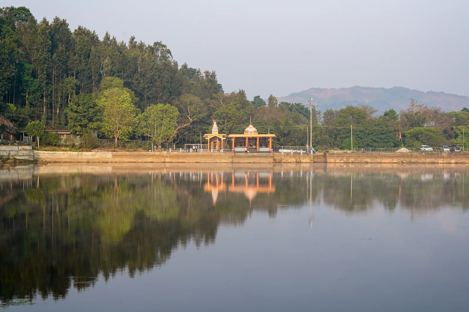 Golden Buddha Statues and Thangka Wall Paintings in Namdroling