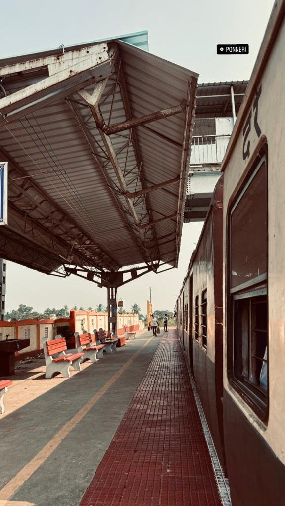 Ponneri Suburban Rail Platforms