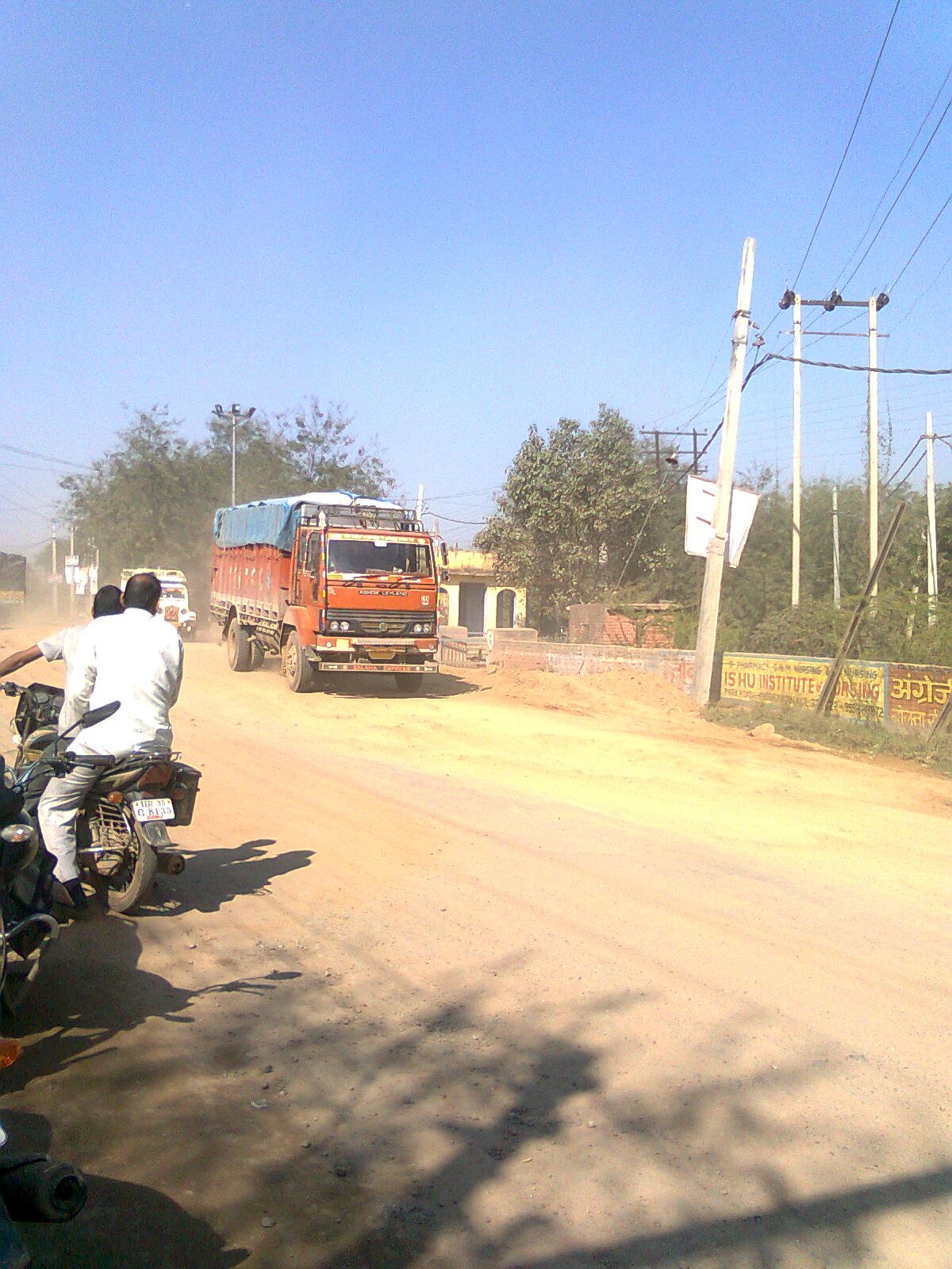 Aravalli Ridge and Highway near Mahendragarh