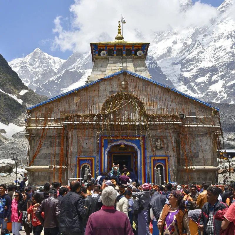 The temple is closed from 3–5PM, Kedarnath