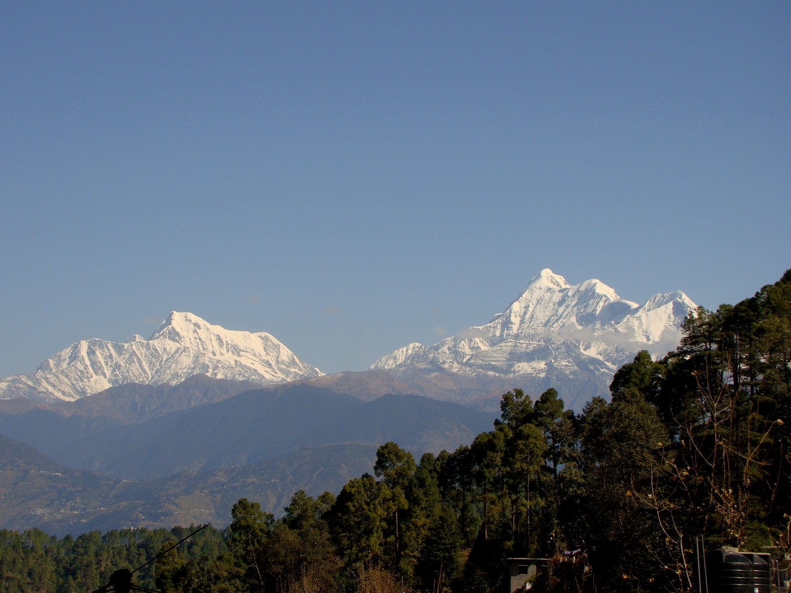 Dunagiri & Dronagiri Mountain Ridge Views, Gwaldam