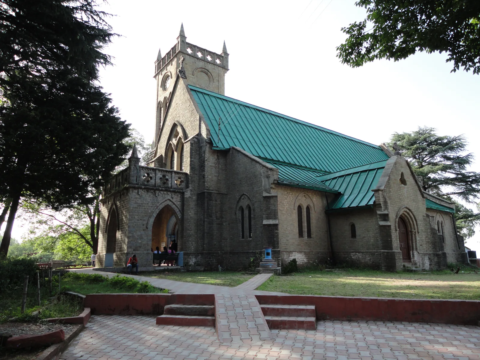 Christ Church Historic 1853 British Neo-Gothic Stone Church on Mall Road, Kasauli