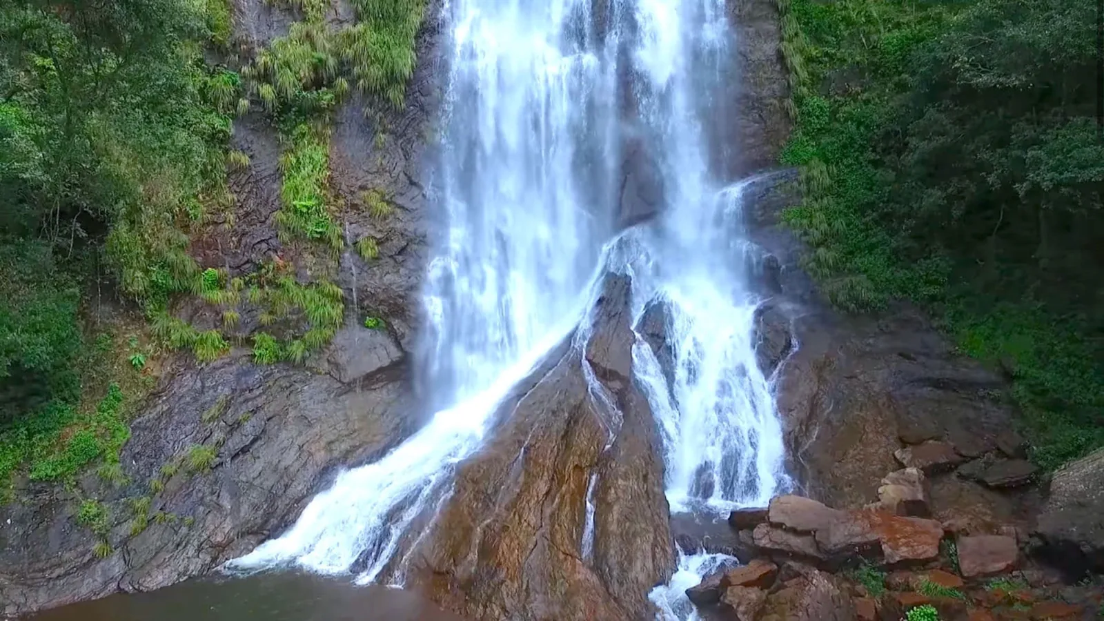 Natural Rock Pool and Forest Stream at Hebbe Falls