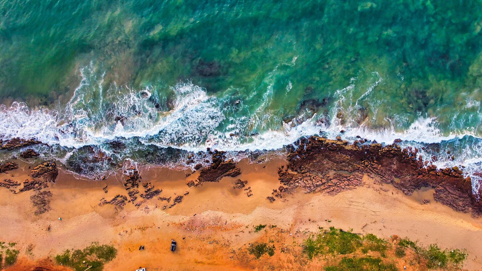 Rushikonda Beach Blue Flag Golden Sand Shoreline and Water Sports Bay