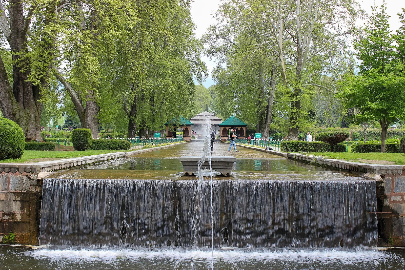 The terraced Shalimar Bagh with Dal Lake views