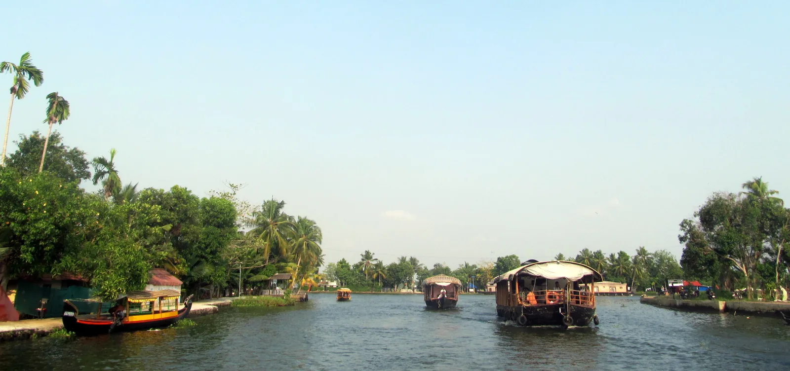 Vembanad Lake Estuary and Open Backwater Horizons in Kerala