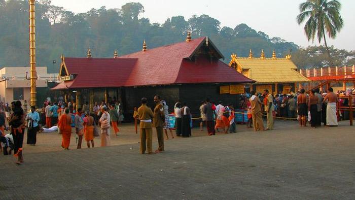 Sabarimala Sri Dharma Sastha Holy Hill Shrine and 18 Golden Steps